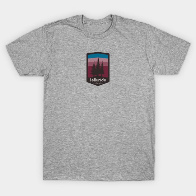 Telluride, Colorado Logo Apparel and Accessories T-Shirt by bahama mule